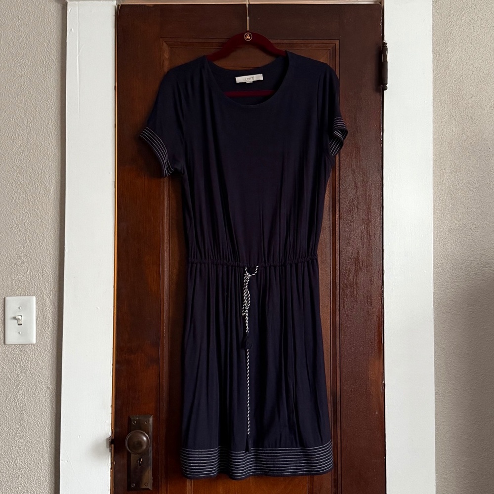 Loft navy dress size M